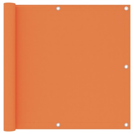 vidaXL Balkon-Sichtschutz Orange 90x400 cm Oxford-Gewebe