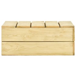 vidaXL Gartentisch 75x75x31 cm Kiefernholz Imprägniert