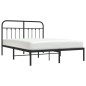 vidaXL Bettgestell mit Kopfteil Metall Schwarz 140x200 cm vidaXL Bettgestell mit Kopfteil Metall Schwarz 140x200 cm