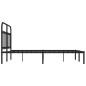 vidaXL Bettgestell mit Kopfteil Metall Schwarz 140x200 cm vidaXL Bettgestell mit Kopfteil Metall Schwarz 140x200 cm