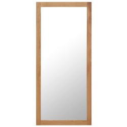 vidaXL Spiegel 50x140 cm Eiche Massivholz