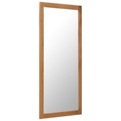 vidaXL Spiegel 50x140 cm Eiche Massivholz