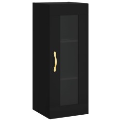 vidaXL Wandschrank Schwarz 34,5x34x90 cm