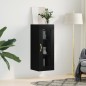 vidaXL Wandschrank Schwarz 34,5x34x90 cm vidaXL Wandschrank Schwarz 34,5x34x90 cm