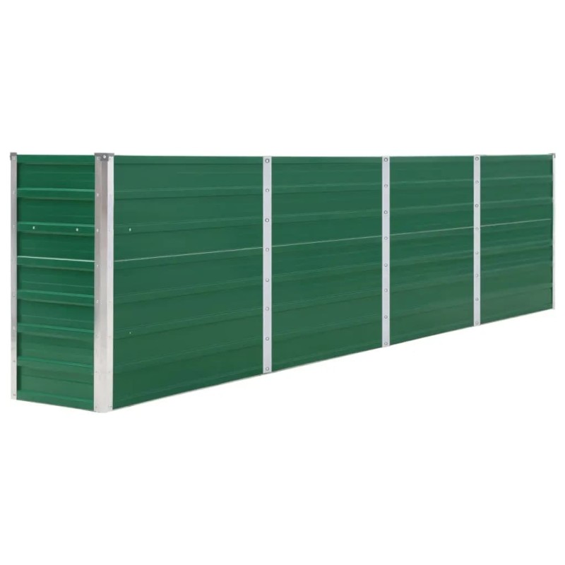 vidaXL Hochbeet 320 x 40 x 77 cm Verzinkter Stahl Grün vidaXL Hochbeet 320 x 40 x 77 cm Verzinkter Stahl Grün