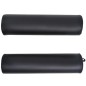 vidaXL Massageliege Klappbar 4 cm Polsterung 2 Nackenrollen Schwarz vidaXL Massageliege Klappbar 4 cm Polsterung 2 Nackenrollen Schwarz