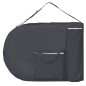 vidaXL Massageliege Klappbar 4 cm Polsterung 2 Nackenrollen Schwarz vidaXL Massageliege Klappbar 4 cm Polsterung 2 Nackenrollen Schwarz