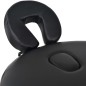 vidaXL Massageliege Klappbar 4 cm Polsterung 2 Nackenrollen Schwarz vidaXL Massageliege Klappbar 4 cm Polsterung 2 Nackenrollen Schwarz