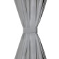 vidaXL Vorhänge aus Mikro-Satin 2 Stk. mit Schlaufen 140×225 cm Grau vidaXL Vorhänge aus Mikro-Satin 2 Stk. mit Schlaufen 140×225 cm Grau