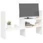 vidaXL Monitorständer Weiß (39-72)x17x43 cm Massivholz Kiefer vidaXL Monitorständer Weiß (39-72)x17x43 cm Massivholz Kiefer