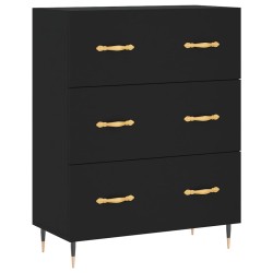 vidaXL Sideboard Schwarz 69,5x34x90 cm Holzwerkstoff