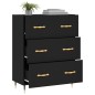 vidaXL Sideboard Schwarz 69,5x34x90 cm Holzwerkstoff vidaXL Sideboard Schwarz 69,5x34x90 cm Holzwerkstoff