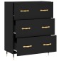 vidaXL Sideboard Schwarz 69,5x34x90 cm Holzwerkstoff vidaXL Sideboard Schwarz 69,5x34x90 cm Holzwerkstoff