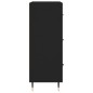 vidaXL Sideboard Schwarz 69,5x34x90 cm Holzwerkstoff vidaXL Sideboard Schwarz 69,5x34x90 cm Holzwerkstoff