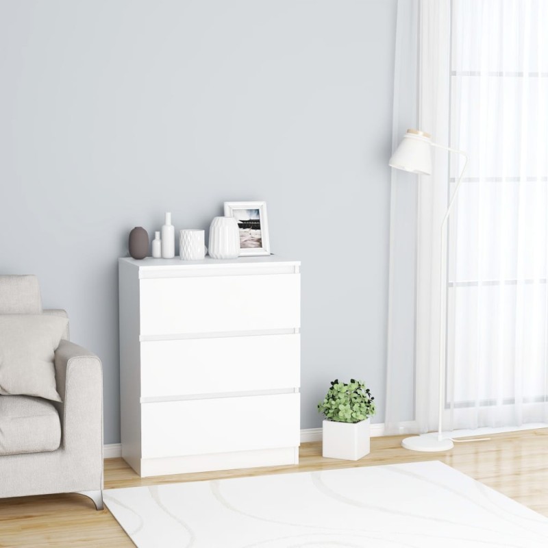 vidaXL Sideboard Weiß 60x35x76 cm Holzwerkstoff vidaXL Sideboard Weiß 60x35x76 cm Holzwerkstoff