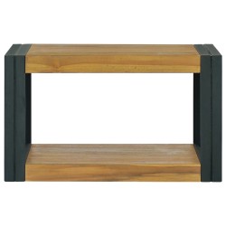 vidaXL Wand-Badregal 60x45x35 cm Massivholz Teak
