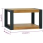vidaXL Wand-Badregal 60x45x35 cm Massivholz Teak vidaXL Wand-Badregal 60x45x35 cm Massivholz Teak