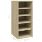 vidaXL Schuhschrank Sonoma-Eiche 31,5x35x70 cm Holzwerkstoff vidaXL Schuhschrank Sonoma-Eiche 31,5x35x70 cm Holzwerkstoff