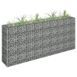  vidaXL Gabionen-Hochbeet Verzinkter Stahl 180×30×90 cm