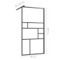 vidaXL Duschwand für Begehbare Dusche mit Klarem ESG Glas 80x195 cm vidaXL Duschwand für Begehbare Dusche mit Klarem ESG Glas 80x195 cm