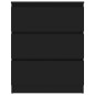 vidaXL Sideboard Schwarz 60x35x76 cm Holzwerkstoff vidaXL Sideboard Schwarz 60x35x76 cm Holzwerkstoff