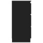 vidaXL Sideboard Schwarz 60x35x76 cm Holzwerkstoff vidaXL Sideboard Schwarz 60x35x76 cm Holzwerkstoff