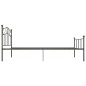 vidaXL Bettgestell Grau Metall 100 × 200 cm vidaXL Bettgestell Grau Metall 100 × 200 cm
