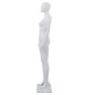 vidaXL Weibliche Schaufensterpuppe mit Glassockel Weiß 175 cm vidaXL Weibliche Schaufensterpuppe mit Glassockel Weiß 175 cm