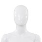vidaXL Weibliche Schaufensterpuppe mit Glassockel Weiß 175 cm vidaXL Weibliche Schaufensterpuppe mit Glassockel Weiß 175 cm