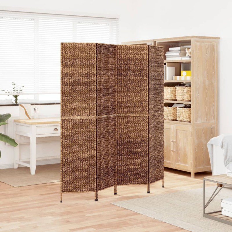 vidaXL Paravent 4-tlg. Braun 163x180 cm Wasserhyazinthe vidaXL Paravent 4-tlg. Braun 163x180 cm Wasserhyazinthe