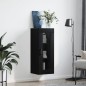 vidaXL Wandschrank Schwarz 34,5x34x90 cm vidaXL Wandschrank Schwarz 34,5x34x90 cm