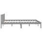 vidaXL Massivholzbett Grau Kiefer 160x200 cm vidaXL Massivholzbett Grau Kiefer 160x200 cm