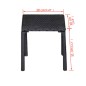 vidaXL Sonnenliegen mit Tisch Poly Rattan Schwarz vidaXL Sonnenliegen mit Tisch Poly Rattan Schwarz
