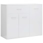 vidaXL Sideboard Hochglanz-Weiß 88x30x70 cm Holzwerkstoff vidaXL Sideboard Hochglanz-Weiß 88x30x70 cm Holzwerkstoff
