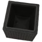 vidaXL Garten-Hochbeet 3-tlg. Poly Rattan Schwarz vidaXL Garten-Hochbeet 3-tlg. Poly Rattan Schwarz