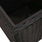vidaXL Garten-Hochbeet 3-tlg. Poly Rattan Schwarz vidaXL Garten-Hochbeet 3-tlg. Poly Rattan Schwarz