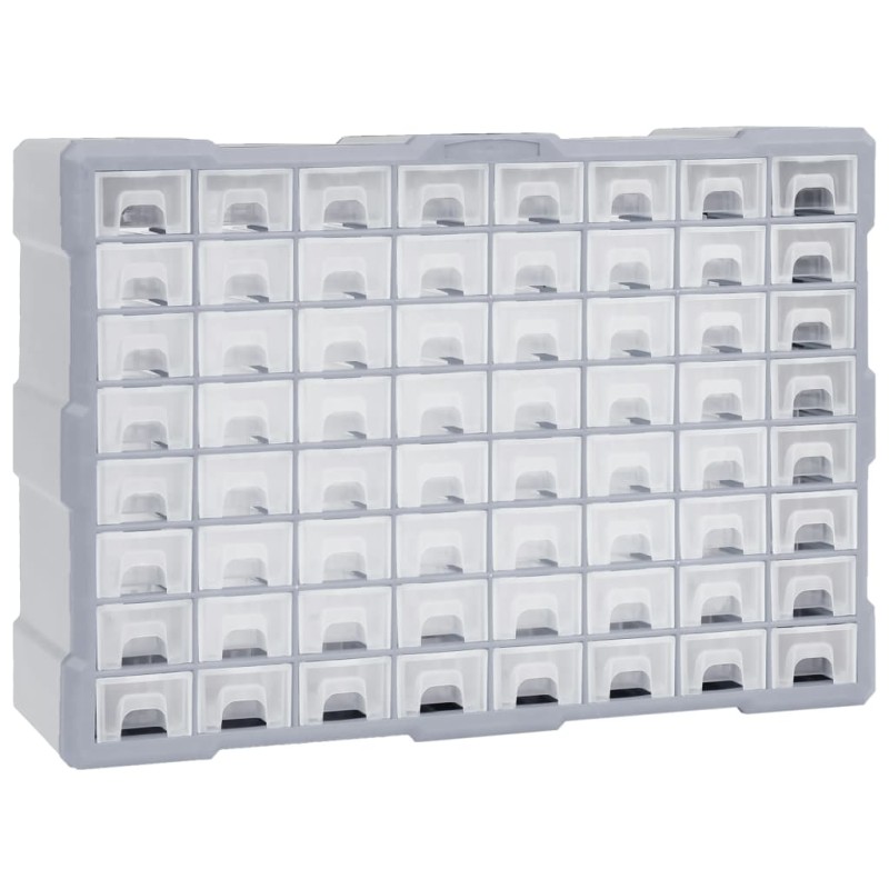 vidaXL Multi-Schubladen-Organizer mit 64 Schubladen 52x16x37,5 cm vidaXL Multi-Schubladen-Organizer mit 64 Schubladen 52x16x37,5 cm