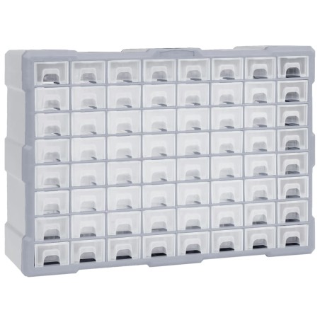 vidaXL Multi-Schubladen-Organizer mit 64 Schubladen 52x16x37,5 cm 