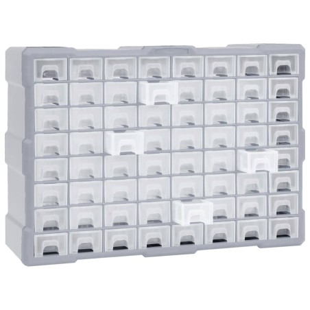 vidaXL Multi-Schubladen-Organizer mit 64 Schubladen 52x16x37,5 cm 