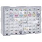 vidaXL Multi-Schubladen-Organizer mit 64 Schubladen 52x16x37,5 cm vidaXL Multi-Schubladen-Organizer mit 64 Schubladen 52x16x37,5 cm
