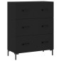 vidaXL Sideboard Schwarz 69,5x34x90 cm Holzwerkstoff vidaXL Sideboard Schwarz 69,5x34x90 cm Holzwerkstoff
