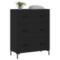 vidaXL Sideboard Schwarz 69,5x34x90 cm Holzwerkstoff vidaXL Sideboard Schwarz 69,5x34x90 cm Holzwerkstoff