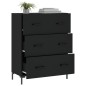 vidaXL Sideboard Schwarz 69,5x34x90 cm Holzwerkstoff vidaXL Sideboard Schwarz 69,5x34x90 cm Holzwerkstoff