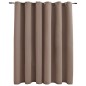 vidaXL Verdunkelungsvorhang mit Metallösen Taupe 290 x 245 cm vidaXL Verdunkelungsvorhang mit Metallösen Taupe 290 x 245 cm