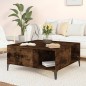 vidaXL Couchtisch Räuchereiche 80x80x36,5 cm Holzwerkstoff vidaXL Couchtisch Räuchereiche 80x80x36,5 cm Holzwerkstoff