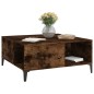 vidaXL Couchtisch Räuchereiche 80x80x36,5 cm Holzwerkstoff vidaXL Couchtisch Räuchereiche 80x80x36,5 cm Holzwerkstoff