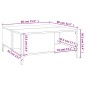 vidaXL Couchtisch Räuchereiche 80x80x36,5 cm Holzwerkstoff vidaXL Couchtisch Räuchereiche 80x80x36,5 cm Holzwerkstoff