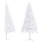 vidaXL Künstlicher Eck-Weihnachtsbaum Weiß 180 cm PVC vidaXL Künstlicher Eck-Weihnachtsbaum Weiß 180 cm PVC