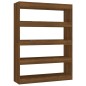 vidaXL Bücherregal/Raumteiler Braun Eichen-Optik 100×30×135 cm vidaXL Bücherregal/Raumteiler Braun Eichen-Optik 100×30×135 cm