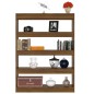vidaXL Bücherregal/Raumteiler Braun Eichen-Optik 100×30×135 cm vidaXL Bücherregal/Raumteiler Braun Eichen-Optik 100×30×135 cm